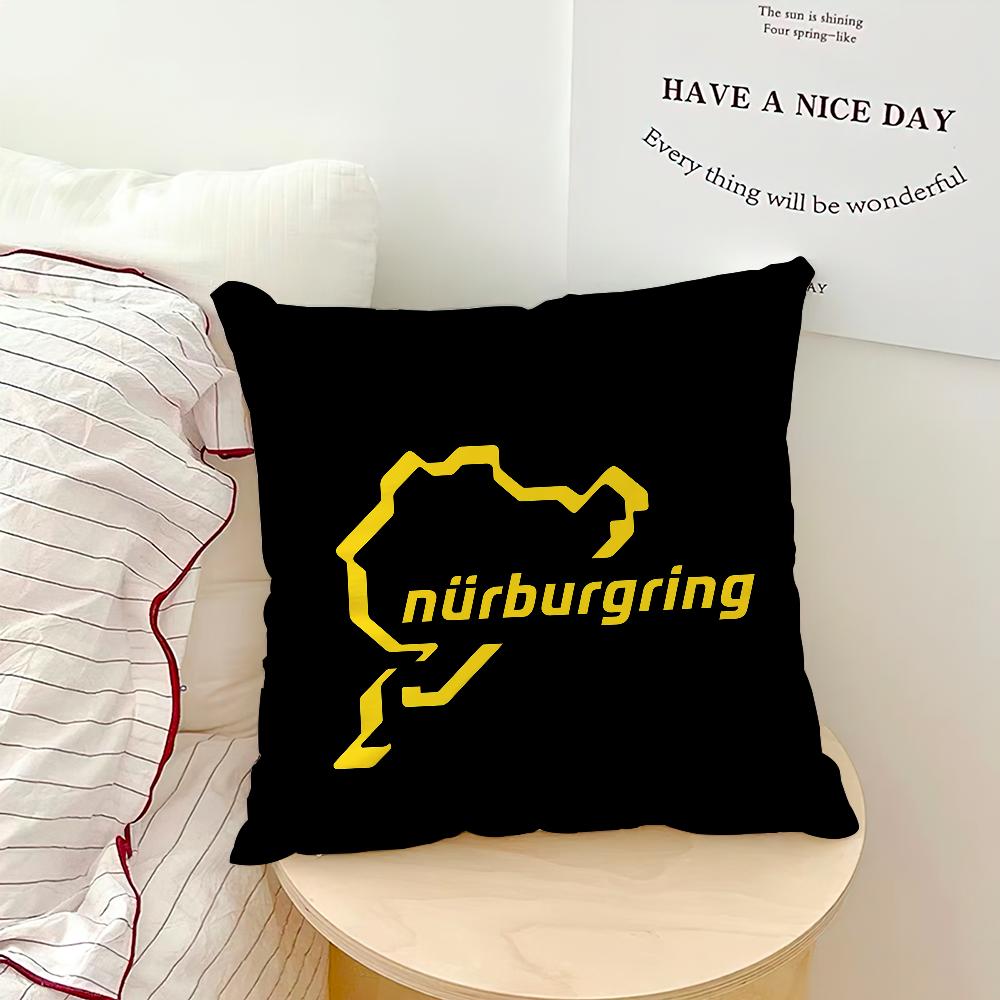 Cool N-Nurburgrings Car Cushion Cover Comfortable Soft Hogar Pillowcase For Sofa Living Room Bed Home Decor Protective Covers