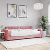 VidaXL Daybed with Mattress Pink 90x200 Cm Velvet 3196908