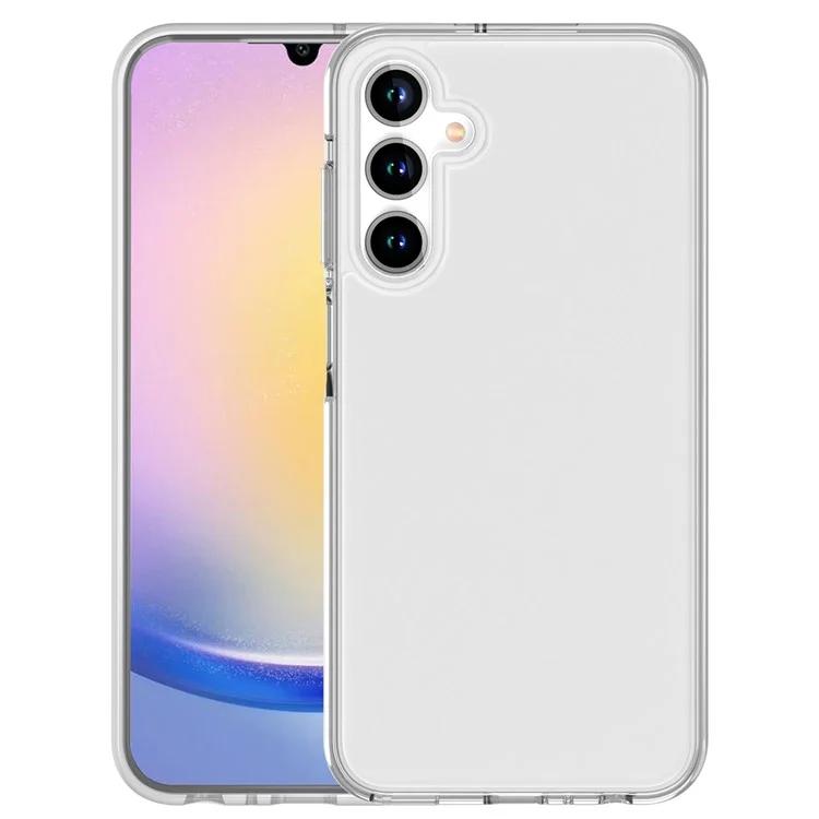 

Для Samsung Galaxy A15 5G прозрачный чехол из жесткого ПК + мягкий гибридный чехол из ТПУ для телефона