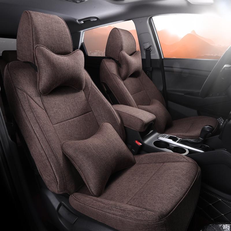 Hyundai Tucson Full Surround Linen SUV Seat Cushion - Five-Seat, All-Season Interior Cover