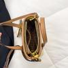 New fashionable high-end dishes contrasting color basket bag portable shoulder crossbody trendy women's bag