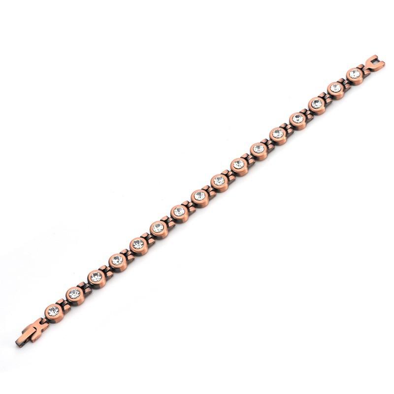 Copper Geometric Bracelet Men Women Vintage Style Anti-Fatigue Fashion Jewelry