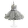 Mädchen Pailletten Tüll Schleife Kleid Kinder Formelles Partykleid Klavieraufführung