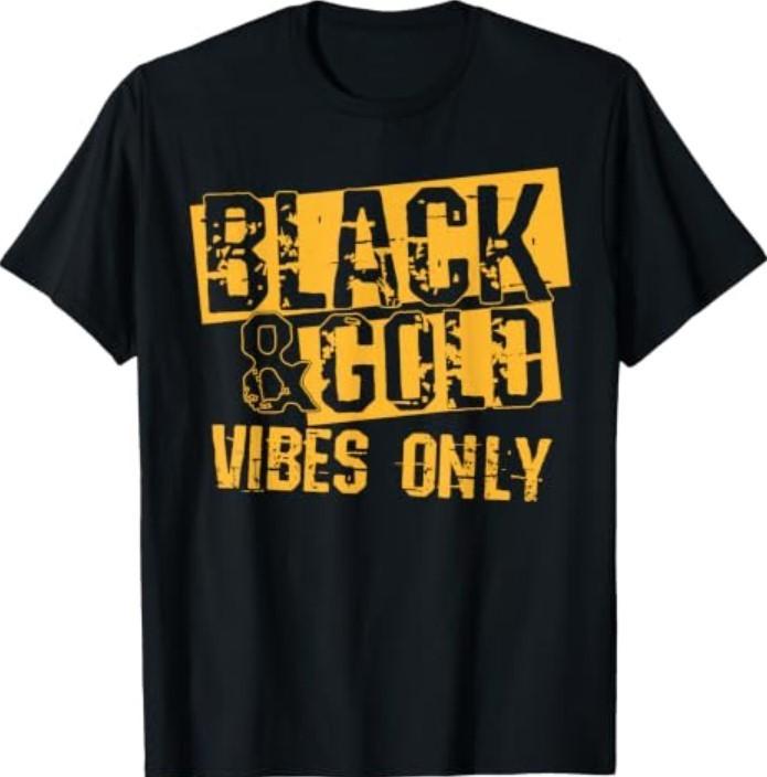 Black Gold Game Day Group Shirt for High School Football T-Shirt