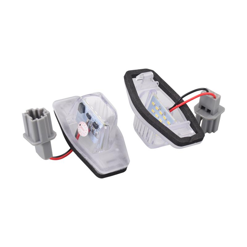 2pcs LED Car License Plate Lights Assembly For Honda Crv Fit Odyssey Jazz Hrv Frv CR-V Stream Freed  Ight 12V 4101S60013