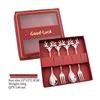 Reindeer-Themed 304 Stainless Steel Coffee and Dessert Mixing Spoon Gift Set In Cute Christmas Box