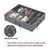 Adjustable Underbed Storage Containers Multi-Grid Design Foldable Under Bed Shoe Storage Non-Woven Fabric With Lids