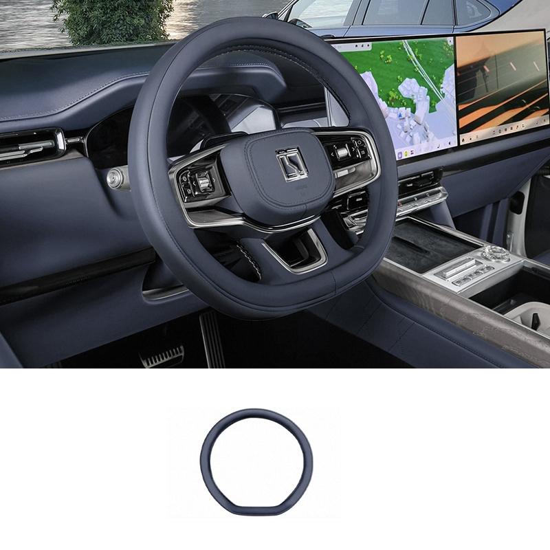 For Zeekr 9X 2025 2026 Car Steering Wheel Cover Leather Protection Cover Anti Slip Breathable Accessories