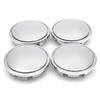 4Pcs/Set 65mm Car Wheel Center Hub Cap Black Chrome Blank Rim Cover No Logo Fit For V/W Auto Styling Replacement Accessories