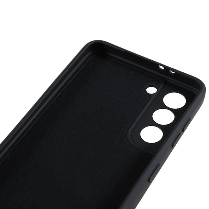 For Samsung Galaxy S21+ 5G Fiber Lining Back Shell TPU Case Rubberized Cell Phone Cover