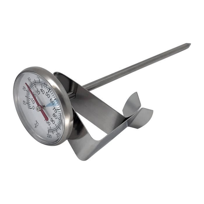 scarlet espresso | thermomètre "professionale" en acier inoxydable [blanc]