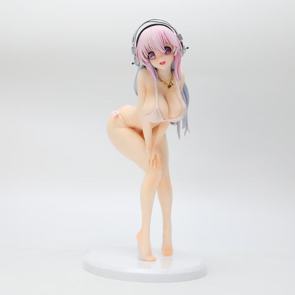 20Cm Anime Super Sonico Figure Swimsuit Sexy Girls Figures Model Collection Doll Desk Decoration Statue Toys Birthday Gifts