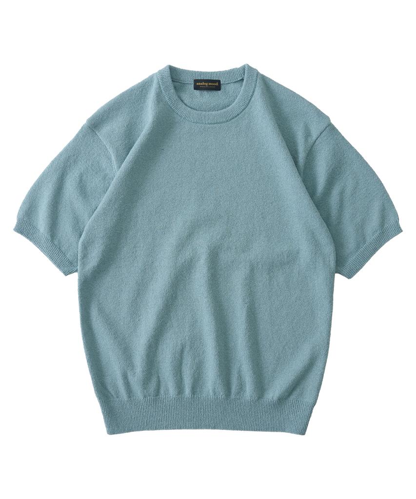 ANALOG MOOD Airy Cooling Round Short Sleeve Knit (Mint)