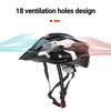 Bicycle Helmet Breathable Shock Absorbing One Size Comfort with Pad Visor Mountain Bike Helmet for Men Women