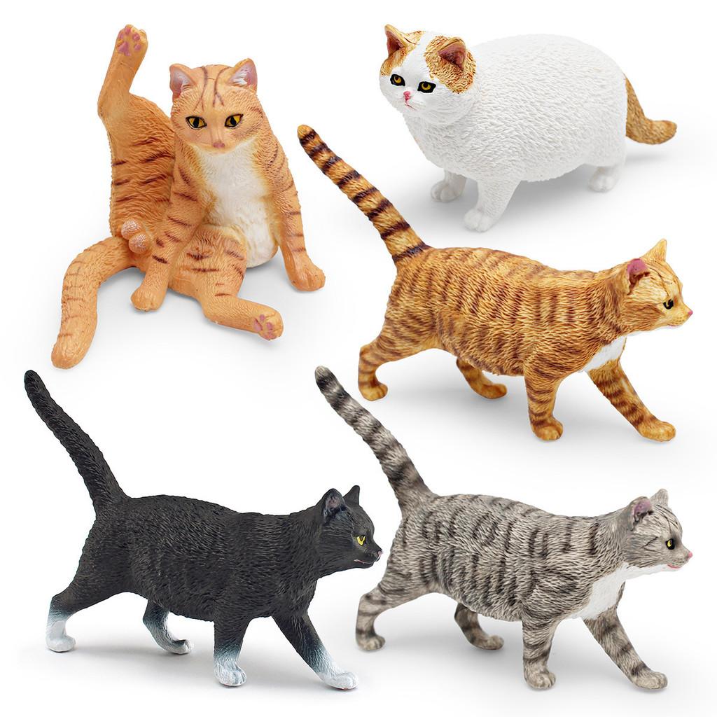 Pet Cat Model Pvc Decorative Animal Figurine For Kids Home Decor
