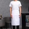 Multifunctional Polyester Half Cut Kitchen Apron Chefs Work Apron Stain Resistant for Professional Cooks Waiters