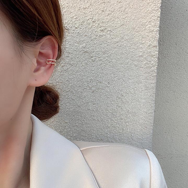 Diamond-set Ear Clips, Cold Wind Temperament, Earbone Nails, No Ear Holes, Fairy Energy, Mori Super Fairy