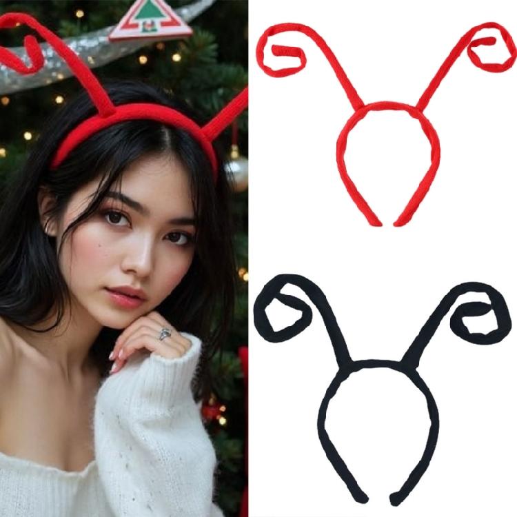 Butterfly Antenna Headband Velvet Bugs Hairband for Halloween Party Costume Cosplay Dressing Up Pretend Play Accessory