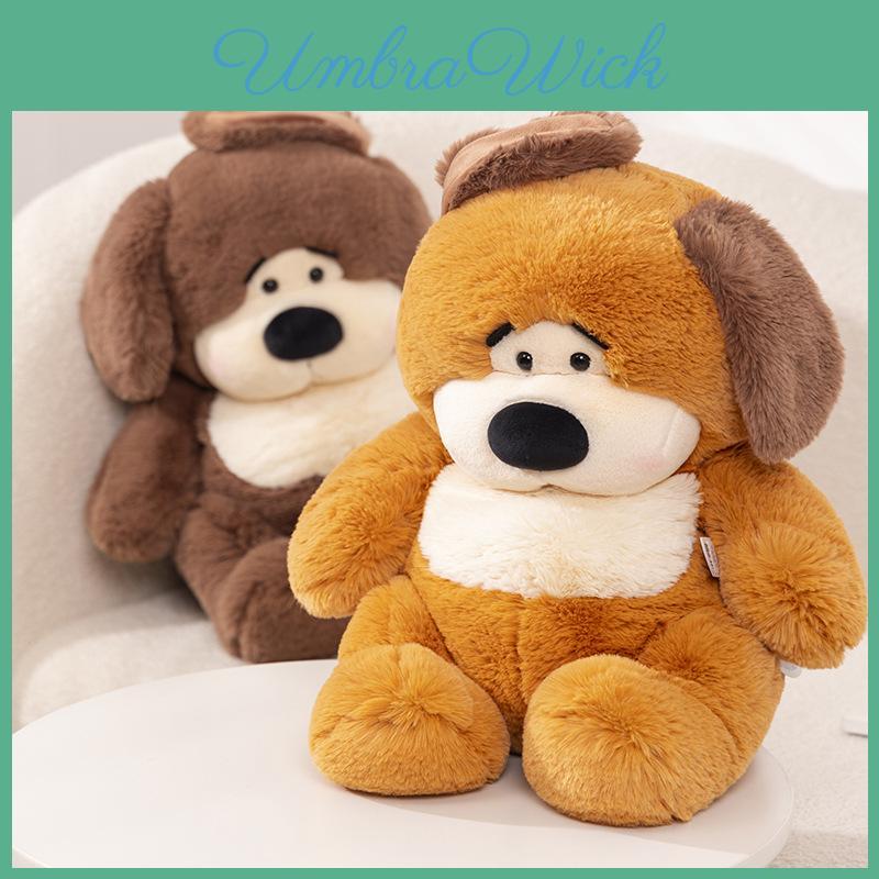 Adorable Plush Dog Toy Soft And Cuddly Long Fur Stuffed Animal Pillow For Kids
