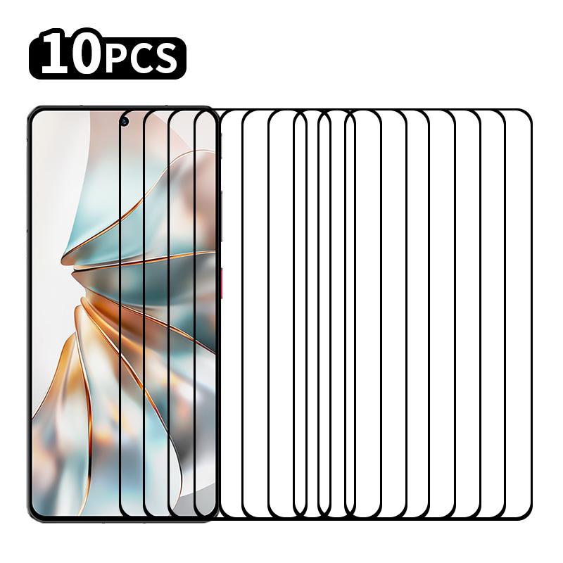 

RURIHAI 10Pcs For ZTE nubia Z60S Pro 5G High Aluminium-Silicon Glass Film 0.26mm 2.5D Secondary Hardening Screen Protector Type A