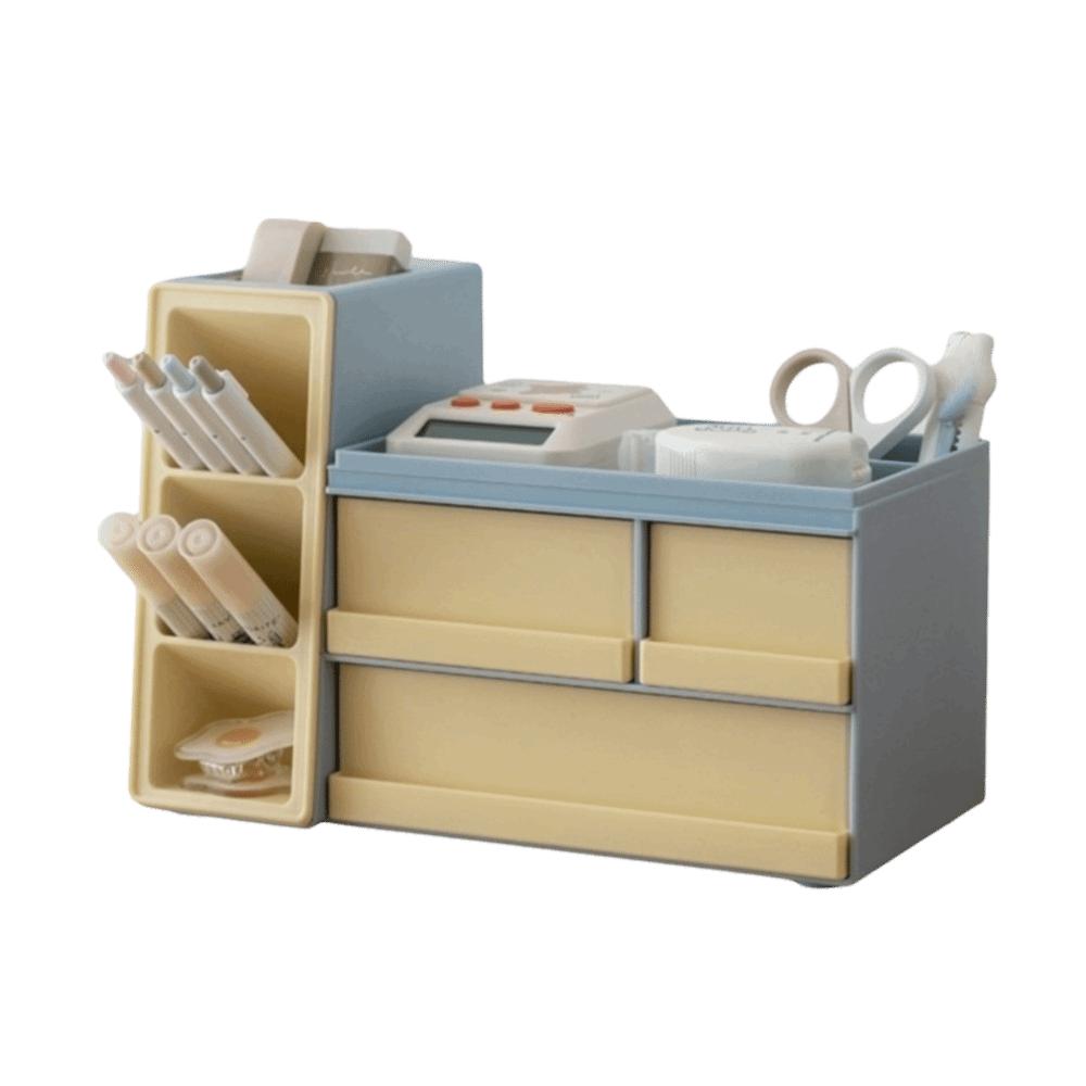 Large Capacity Desk Stationery Storage Box Desk Organizer Sundry Storage Rack  for School Office
