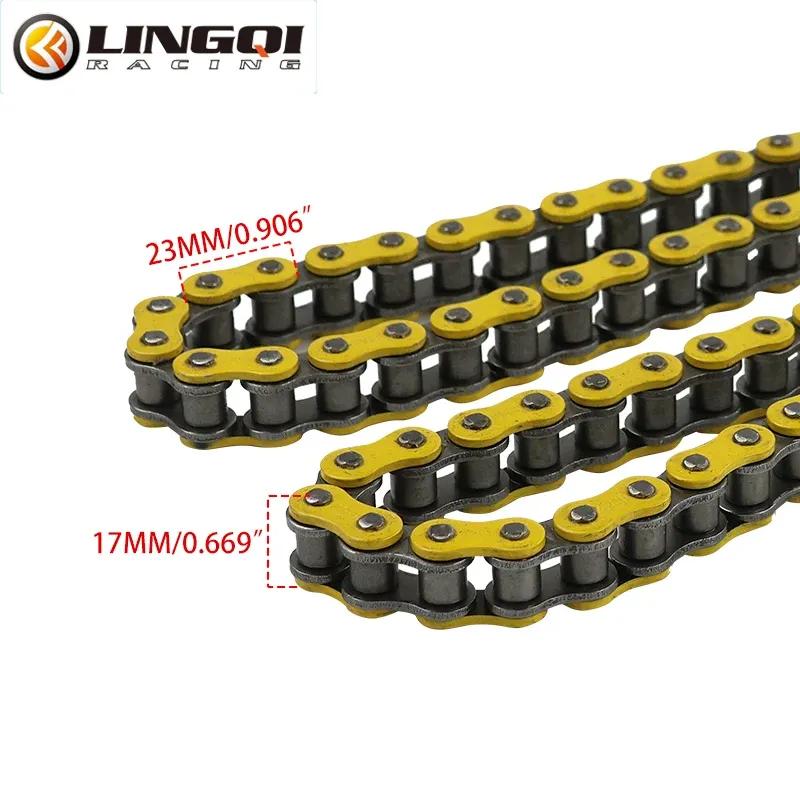 LINGQI RACING 428H-110L Transmission Roller Chain Master Link For 50cc 70cc 90cc 110cc Dirt Bike ATV Quad Scooter Mini Bicycle