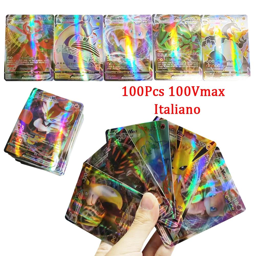 60-100Pcs New English French Spanish Pokemon Cards GX MEGA EX TAG TEAM Vstar Game Battle Card Hot Sale Collection Card Kids Children Gift Present