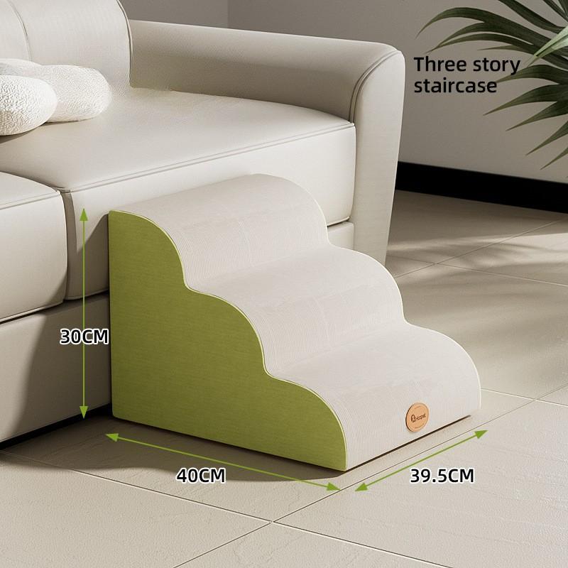 

Pet Dog 3-layer Training Staircase Detachable Washable Anti Slip Pet Ramp Stair Bed Dog Safety Ramp Stairs for Dogs Pet Supplies