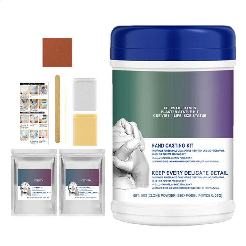 Handabdruck-Set Paare Formenmacher Für Handskulpturen 3D Erinnerungsstück Handform-Set Kreatives Alginat-Abformpulver Für Paare