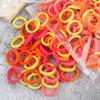 100PCS 3cm Mixed Colors Hair Bands For Kids Elastic Headband Baby Girl Headwear Scrunchies Hair Accessories Gift Ponytail Holder