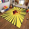 Yellow Black Watford Moose Carpet Suitable As a Non-slip Mat for the Living Room or Bedroom Sofa