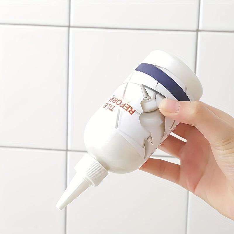 Sellador impermeable para relleno de lechada de azulejos para cocina, baño, relleno de juntas blanco, restauración y actualización de líneas de juntas de azulejos, grietas y plumas de lechada