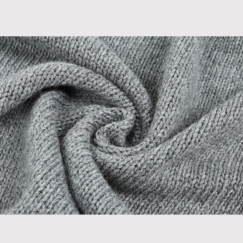 Hooded Knitted Cardigan Women's Solid Color Single Breasted Sweater Drawstring Design Thick Warm Jacket Loose Casual  Autumn Winter