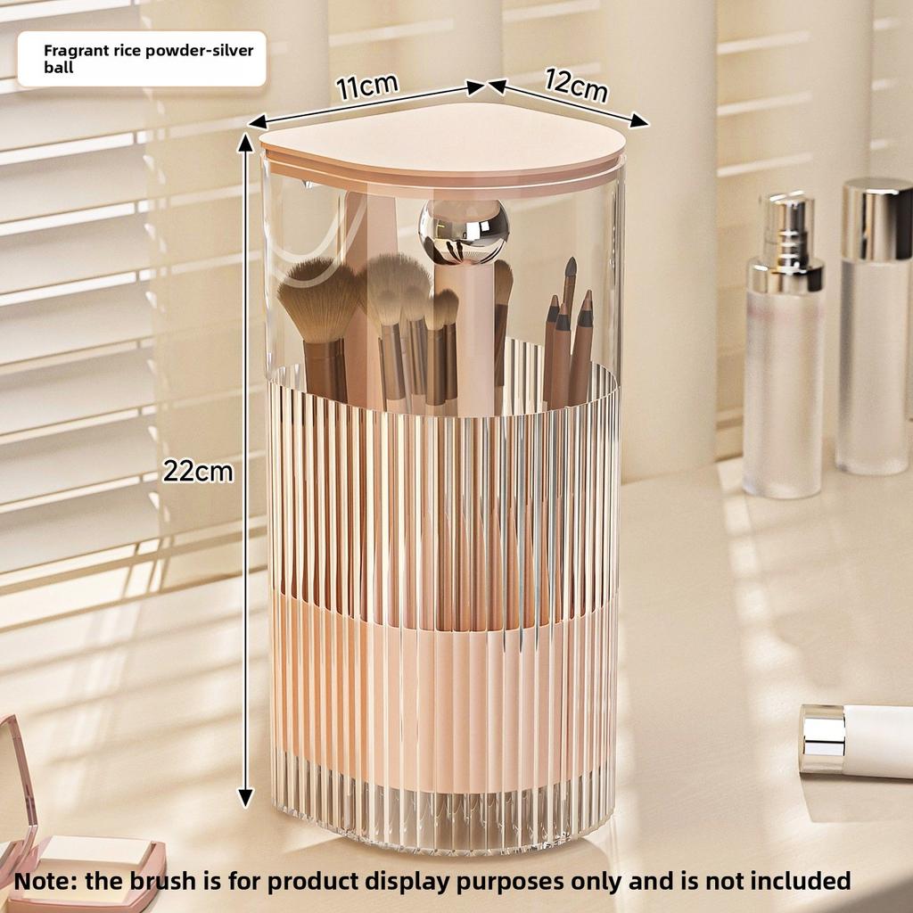 Makeup Brushes Holder Automatic Lifting Dustproof Makeup Brush Holder Desktop Makeup Tools Lipstick Eyebrow Pen Holder Container