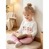 Girl Autumn Fashion Cotton Two Piece Set With Abstract Print For Kids