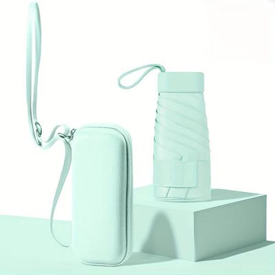 The New Convenient Mini Umbrella That Can Be Carried Cross-body In a Card Holder, Rain Or Shine, 99% Sun Protection