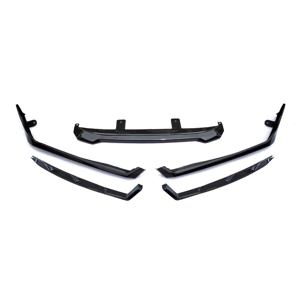 Compatible 2022 Honda Accord 10.5th Gen Aerodynamic Kit: Front Lip, Side Skirts, Rear Spoiler.