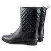 New plaid casual women's boots fashion rain shoes women's water shoes women's medium tube adult rain boots