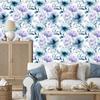 Wallpaper Background White, Blue and Azure for Living Room and Bedroom 50x1000