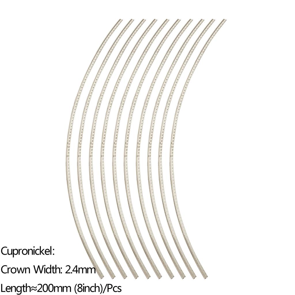 Pack of 10, 200mm Guitar Fret Wire Luthier's Tools Guitar Fret Wire