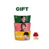 Hotteok Edição Limitada BTS x Oreo (Panqueca Doce Coreana) Conjunto de Presente com 3 Tipos de Manga para Copo Flavor Cookie + BTS V