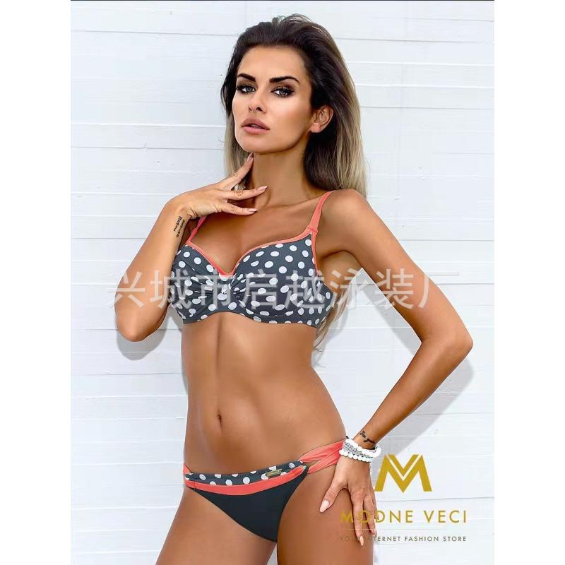 New Bikini Small Breasts Gather and Look Thin Hot Spring Vacation Swimsuit