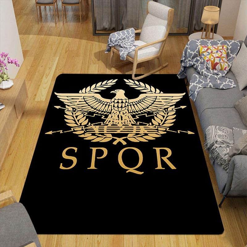 Ancient Roman Empire SPQR Rug Floor Mat for Living Room or Bedroom Soft and Comfortable Carpet a Gift for Birthday and Holiday.MFF0918248