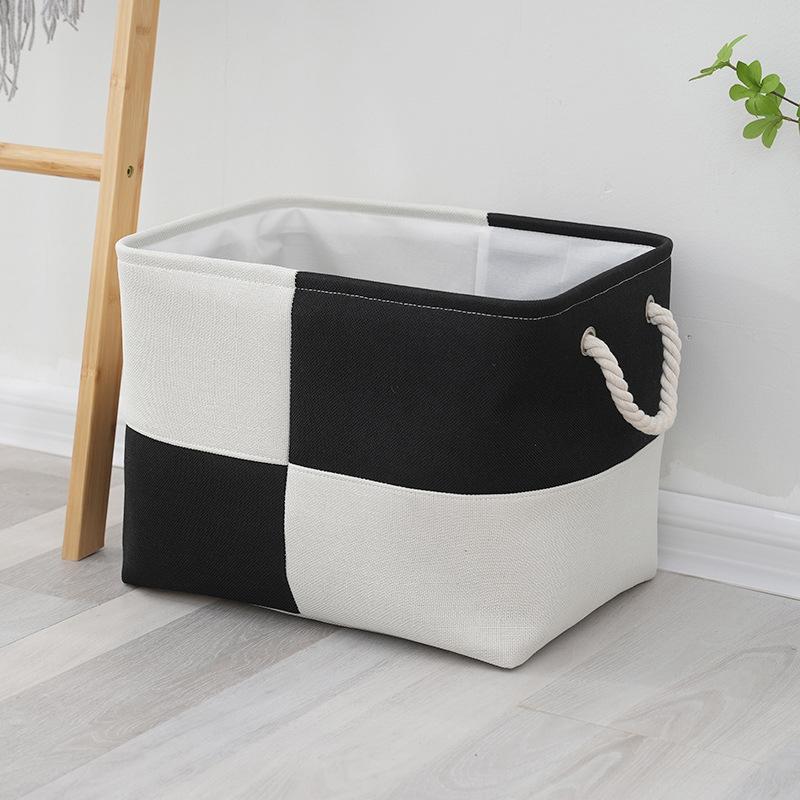 

Sundries Sorting Basket 40*30*30 Cm Home Supplies Storage Box Folding Linen Organizer Socks Underwear Baby Toys Storage Basket чорний