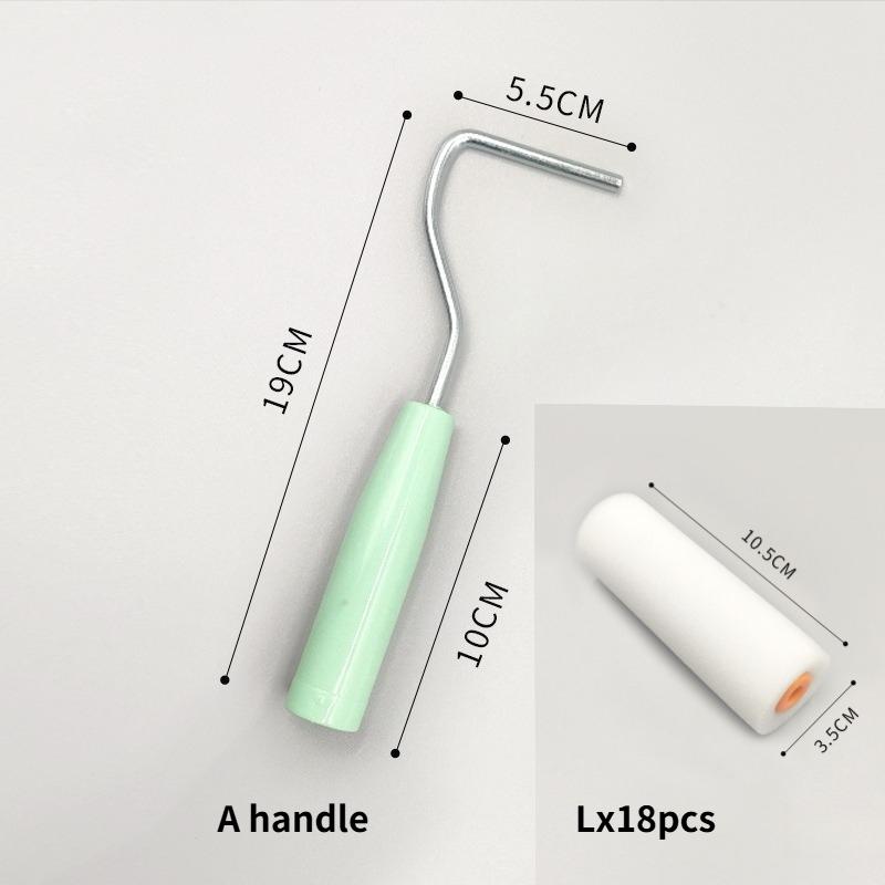 Paint Roller High Density Sponge Roller Brush for Latex Paint Water Based Paint Art Painting Wall Using Tool