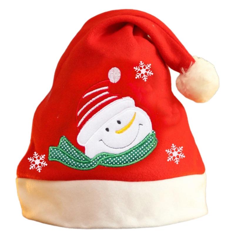 Sequined Christmas Party Santa Hat for Children Adult Pointed Caps Family Gathering Santa Hat Festival Props Headpiece