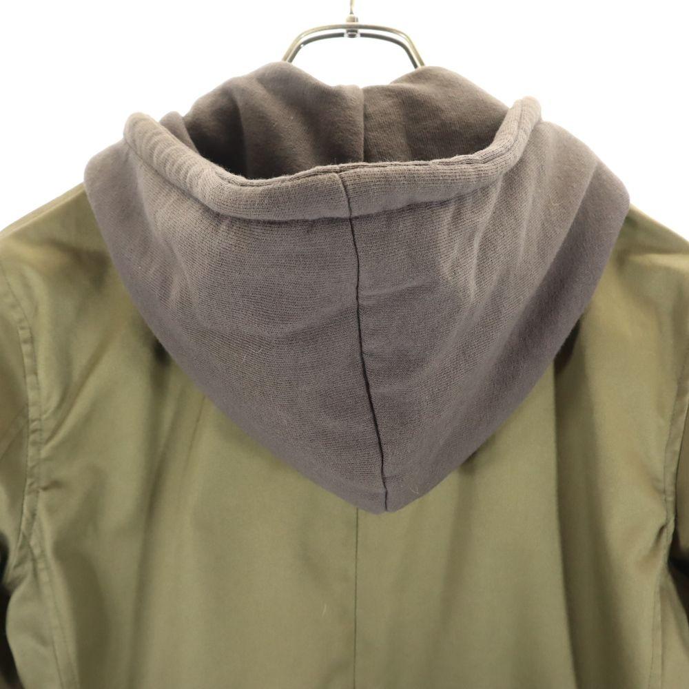 Wjk Reluxe Made In Japan 2way Military Coat S Khaki Sweatshirt Hood Men's Used