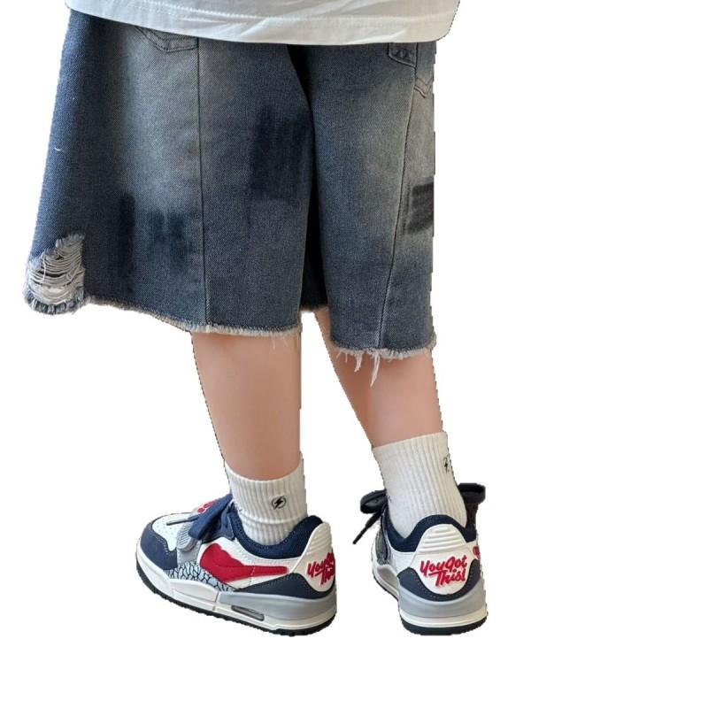 Kids Casual Sneakers Boys Girls Soft Sole Running Shoes With Hook Loop Trendy Low Top Sport