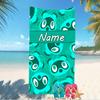 Customizable personalized beach towels Animal Crossing themed designs.Suitable for the beach, yoga, sports;ideal as beach accessories