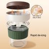 Cold Brew Cup with Ice Cube Mold 500ml Portable Coffee Cup Simple Dual-Use Ice Cube Maker Cup for Summer